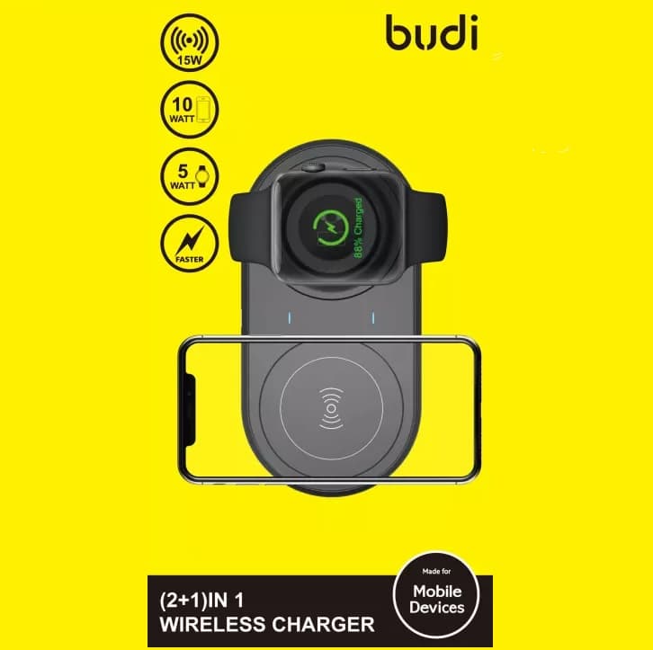 Budi WL3500B (2+1) In 1 Wireless Charger view 3