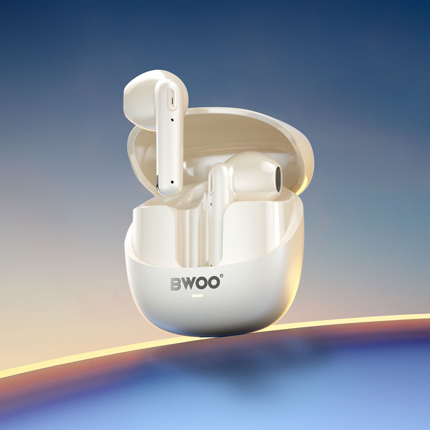 Bwoo BW98 ENC BT V5.3 Half In Ear Wireless Earbuds