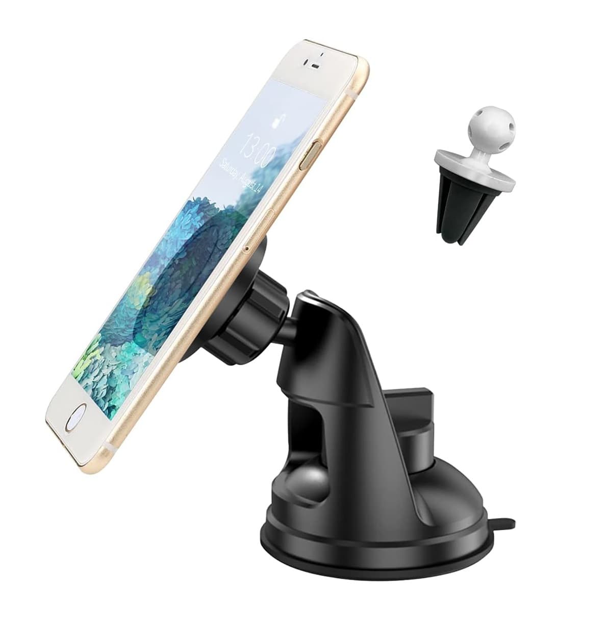 Car Magnetic Phone Holder 360°Rotatable Cell Phone Holder For Car Air Vent And Dashboard