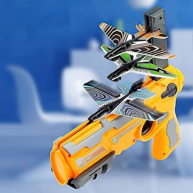 Catapult Toy Airplane Launcher With Foam Gliders For Kids view 4
