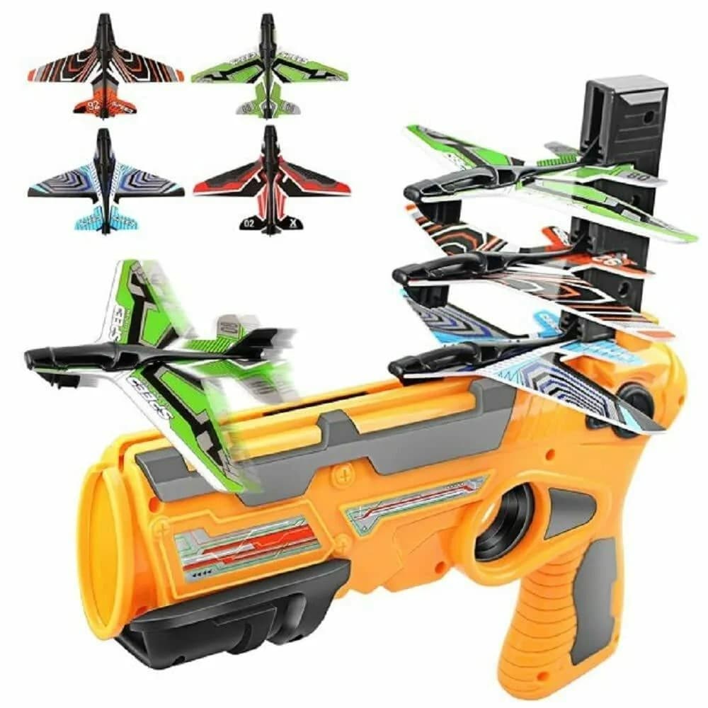 Catapult Toy Airplane Launcher With Foam Gliders For Kids view 3