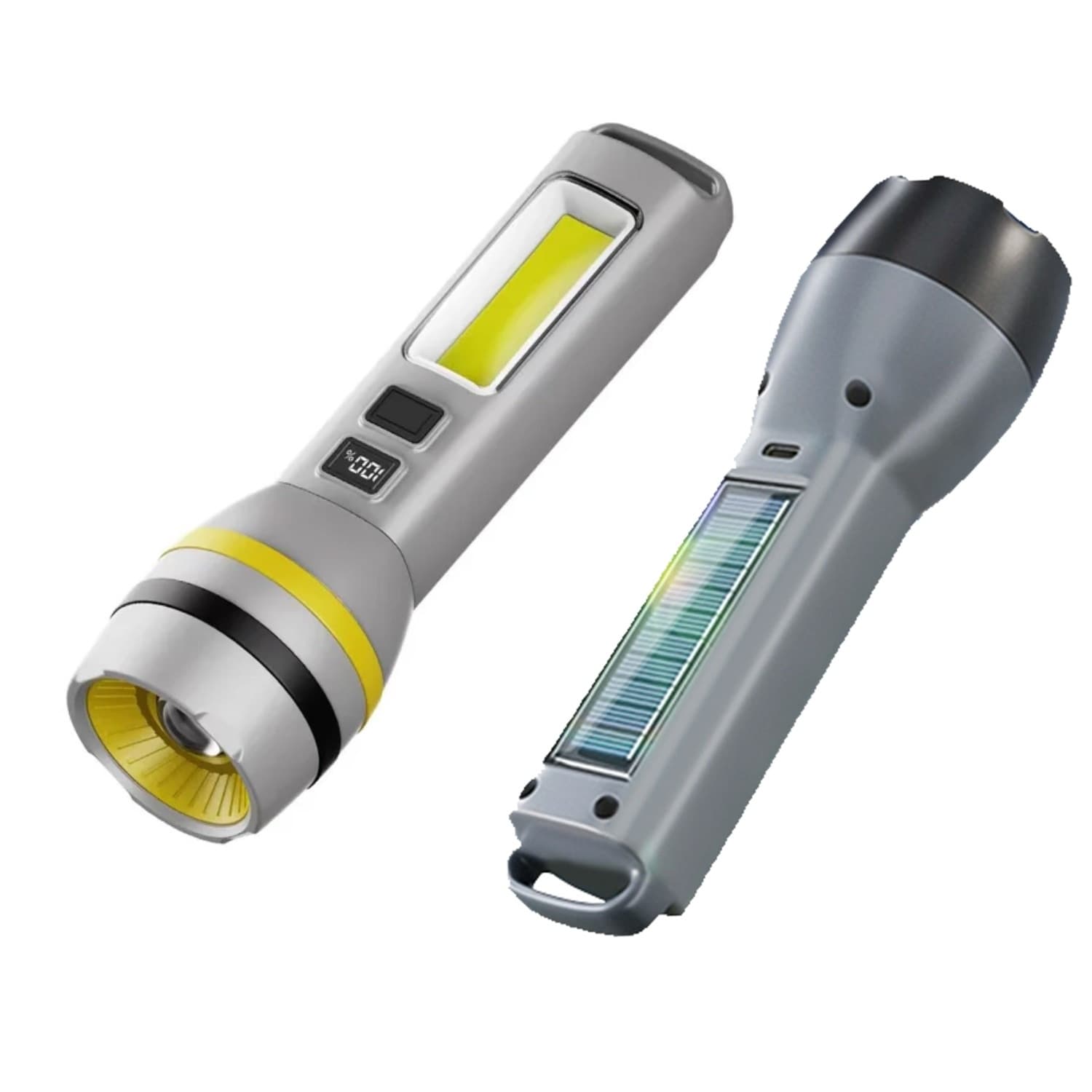 CH-24084 Rechargeable Torchlight High-Power WickBattery DisplaySide Light Telescopic Zoom