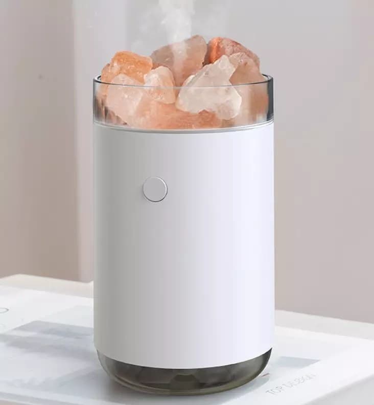 Crystal Salt Stone Desktop Aromatherapy Essential Oil Air Humidifier