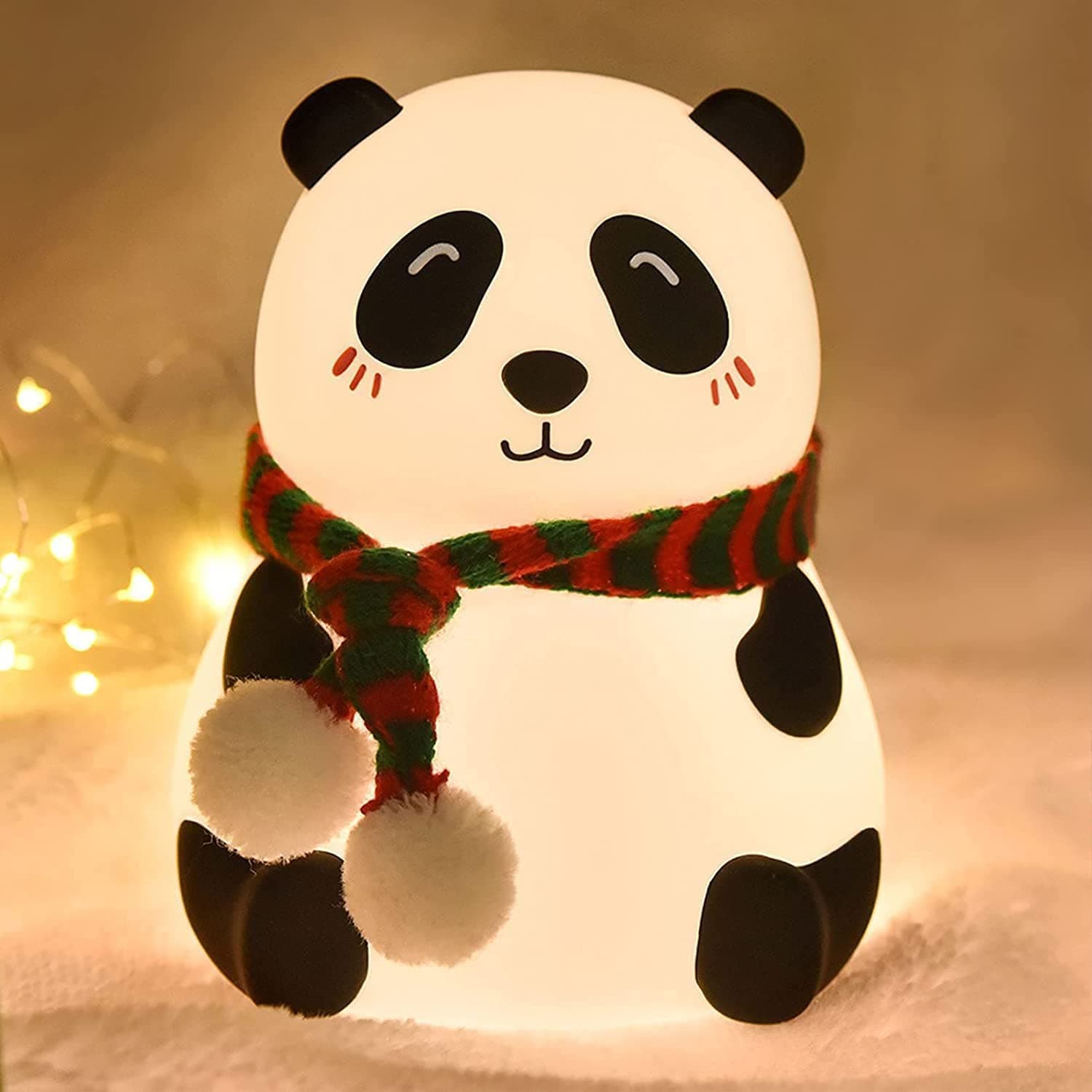 Cute Panda Night Light 7 Color Changing Lamp Room Decor Gift