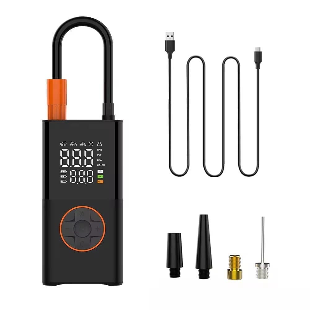 CZK5641 Smart Cordless Dual Digital Car Air Pump With Power Bank Feature And LED Light