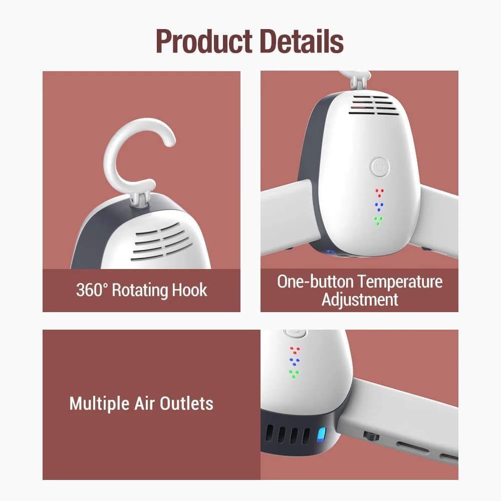 Detachable Portable Clothes Dryer Intelligent Warm Air Drying Rack With 2-Speed Temperature view 5