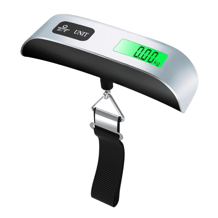Digital Hanging Luggage Scale With Backlit Display 50KG
