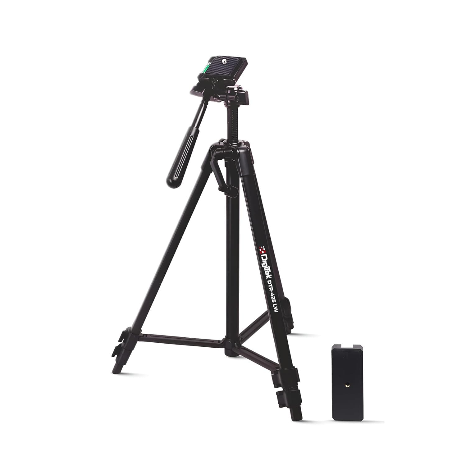 Digitek DTR 425 LW Portable 4.26ft Tripod With Smartphone Holder & Pan Head
