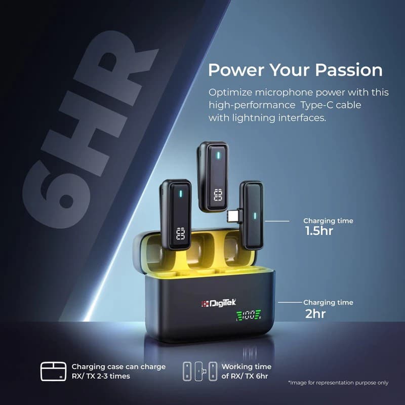 Digitek DWM 105 2 In 1 Wireless Microphone With ANC Mode view 3
