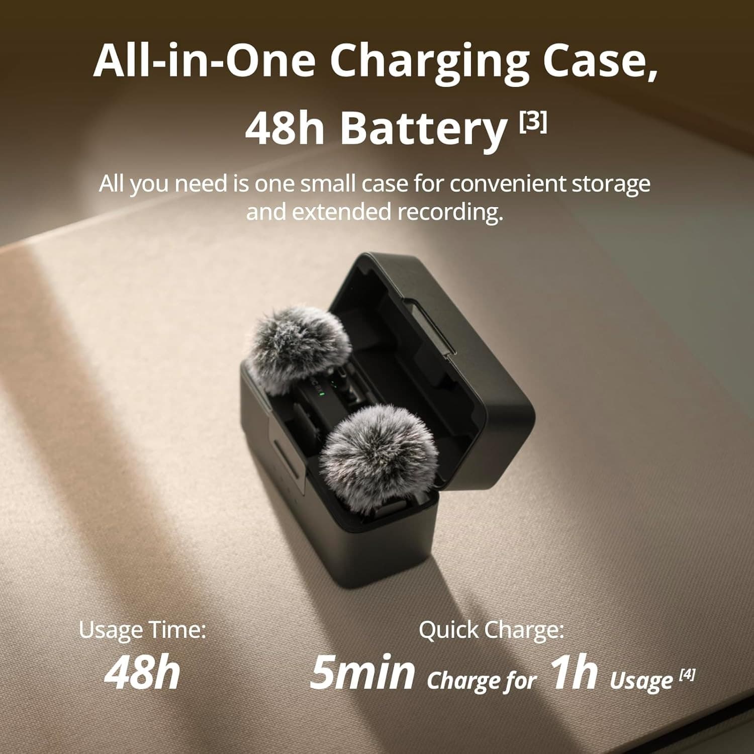 DJI Mic Mini Wireless Microphone System (2 Transmitters + 1 Receiver + Charging Case) view 3