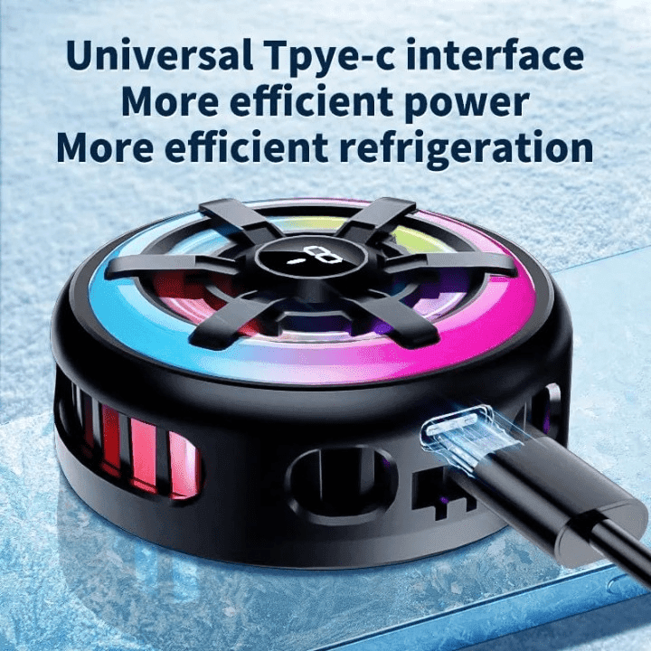 DY28 Magnetic Mobile Phone Cooler RGB Lights view 2