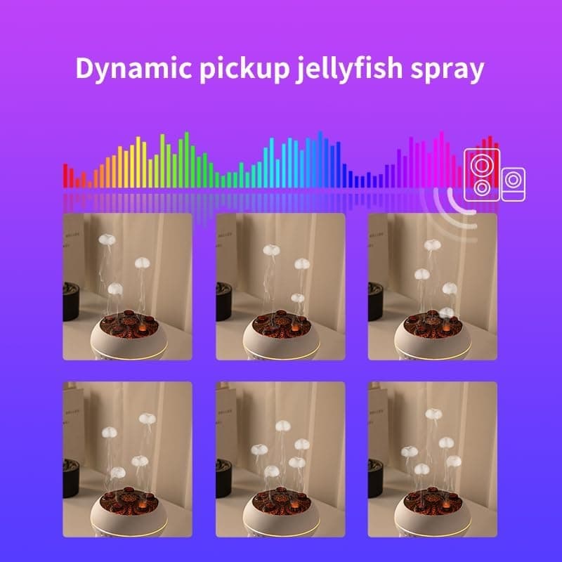 Dynamic Jellyfish Air Humidifier & Essential Oil Diffuser 250ml Ultrasonic Aroma Diffuser With 7-Color LED Lights view 5