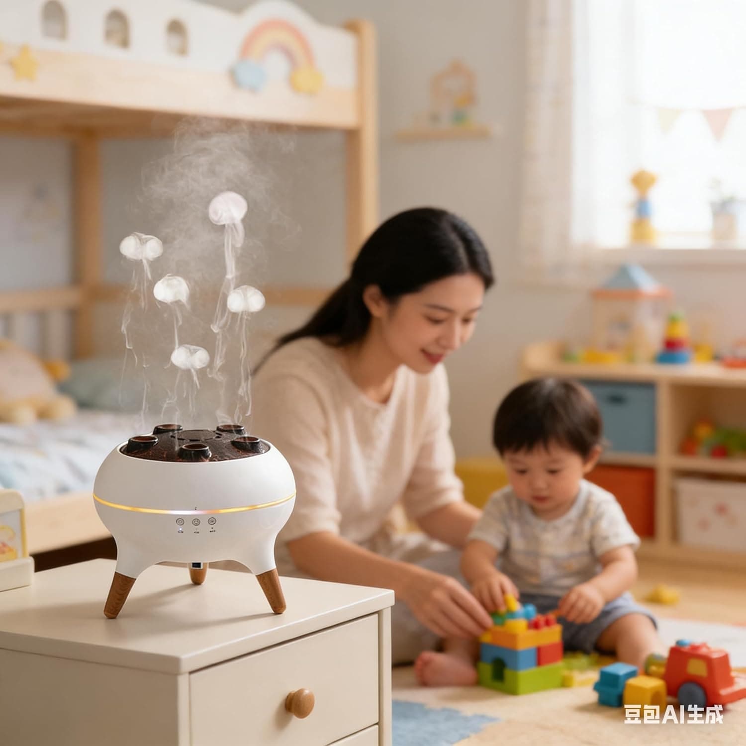 Dynamic Jellyfish Air Humidifier & Essential Oil Diffuser 250ml Ultrasonic Aroma Diffuser With 7-Color LED Lights view 4