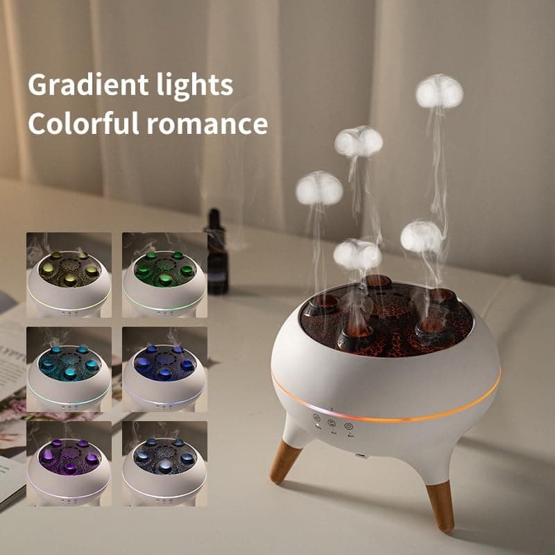 Dynamic Jellyfish Air Humidifier & Essential Oil Diffuser 250ml Ultrasonic Aroma Diffuser With 7-Color LED Lights view 2