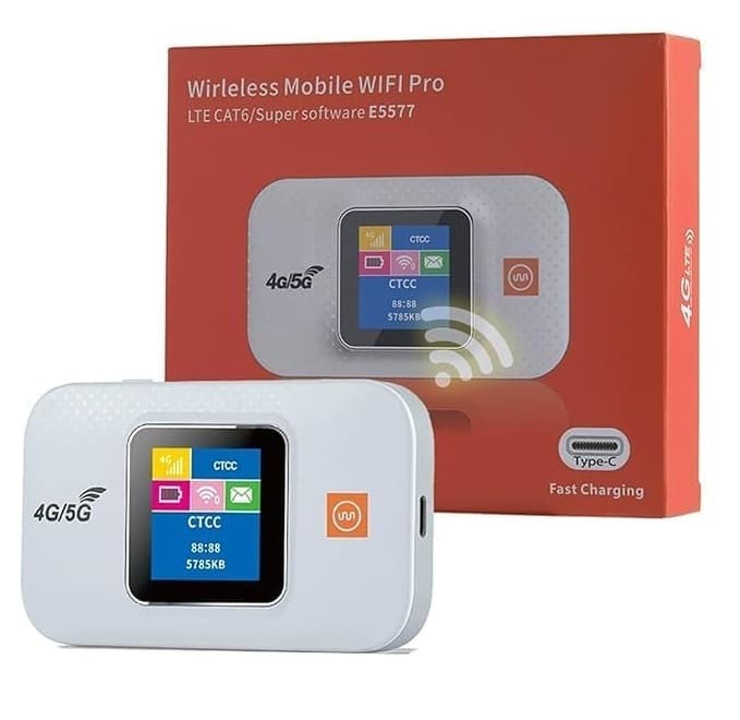 E5577 Portable 4G LTE Mobile Pocket WiFi Hotspot With SIM Slot