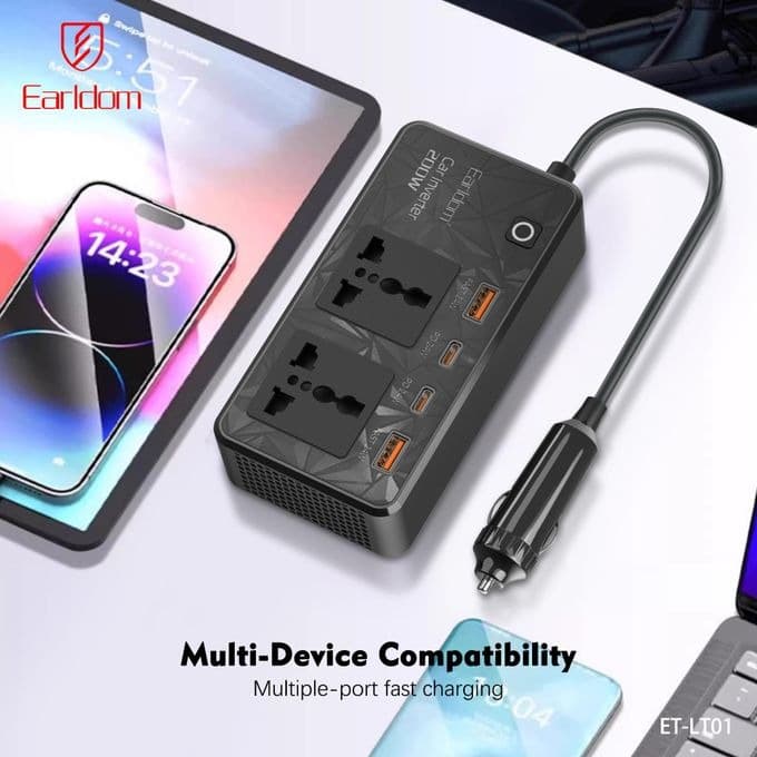 Earldom ET-LT01 Car Charger Power Inverter 200W view 4