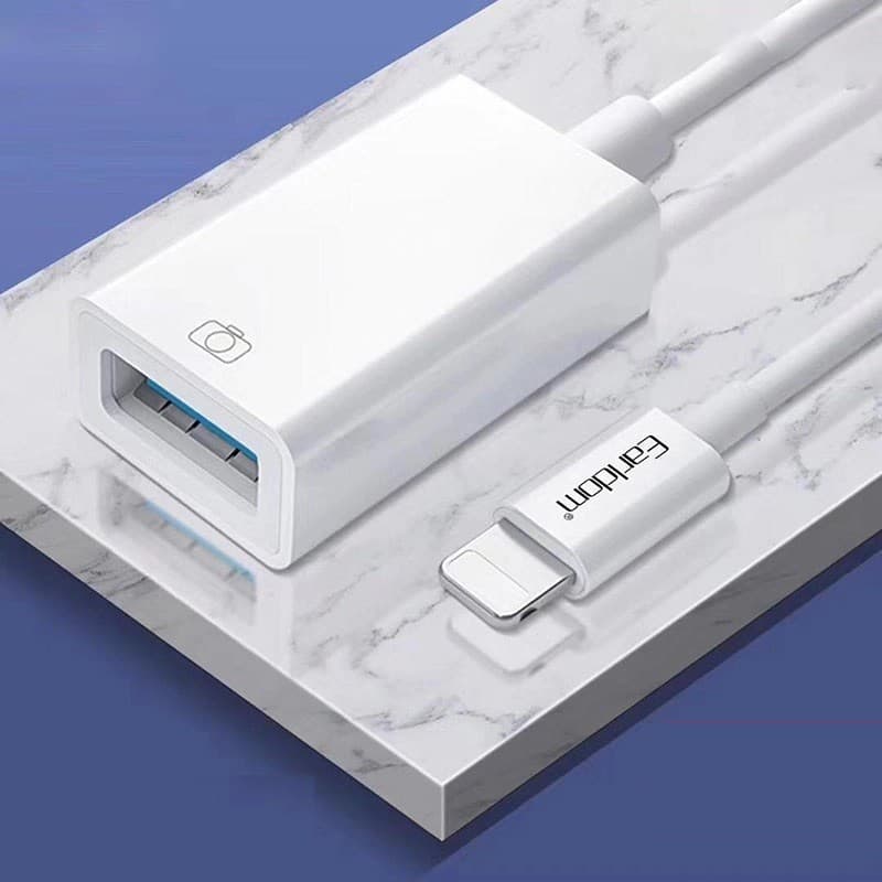 Earldom ET OT48 Lightning to OTG Adapter Jack + USB