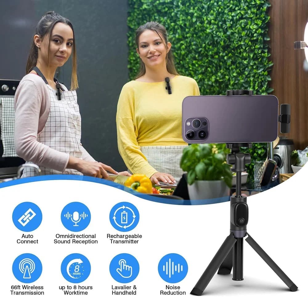 Earldom MC8C Type C Wireless Double Microphone view 2