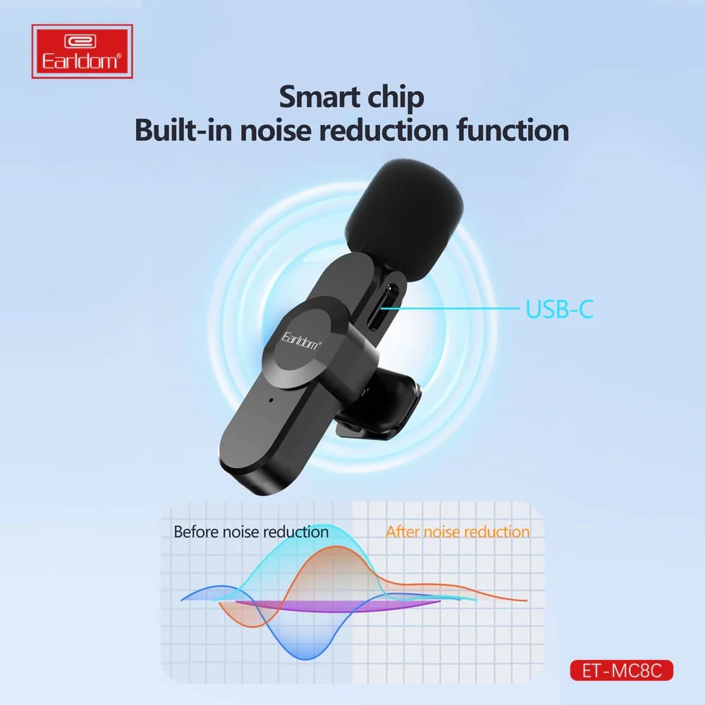 Earldom MC8C Type C Wireless Double Microphone view 3
