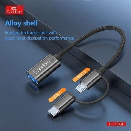 Earldom OT84 USB OTG 2in1 For Type C/Micro