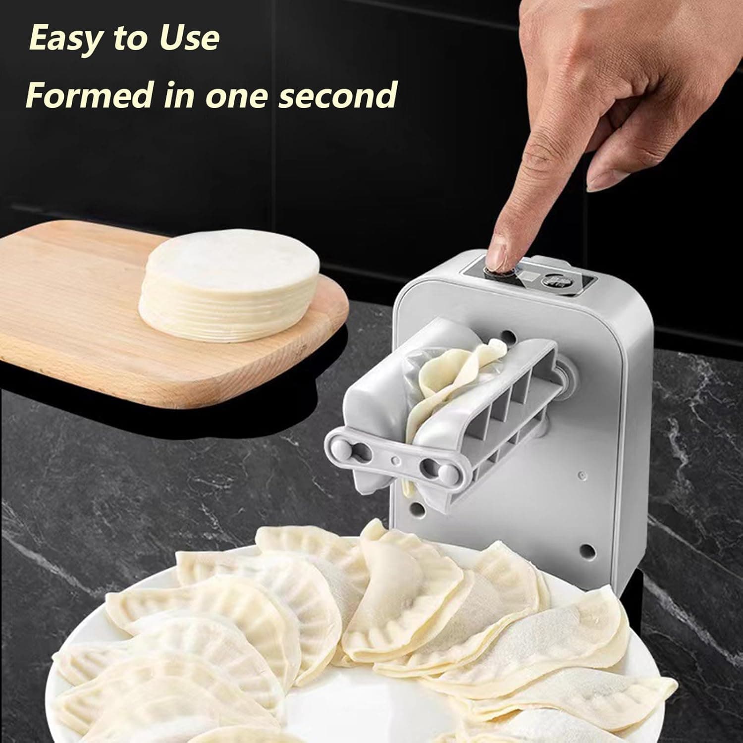 Electric Automatic Dumpling Momo Maker Fast Gyoza Pierogi Wonton Potsticker Mold view 3