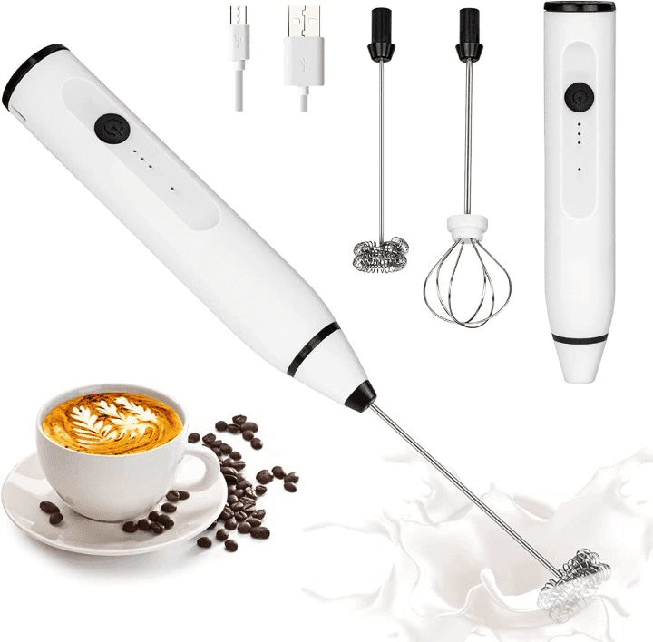 Electric Milk Frother Handheld Coffee Frother Blender
