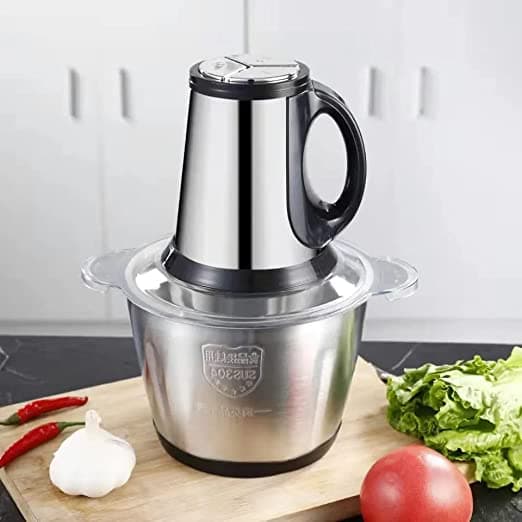 ELECTROMAX 3.5 Liter Meat Grinder Food Chopper Stainless Steel Kitchen Food Processor