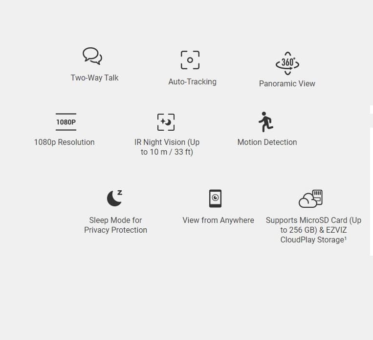 ENVIZ H6c Pan & Tilt Smart Home Camera view 2