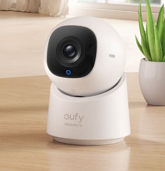eufy By Anker Indoor Cam C220 2K Pan & Tilt Smart Camera With On-Device AI & Privacy Mode