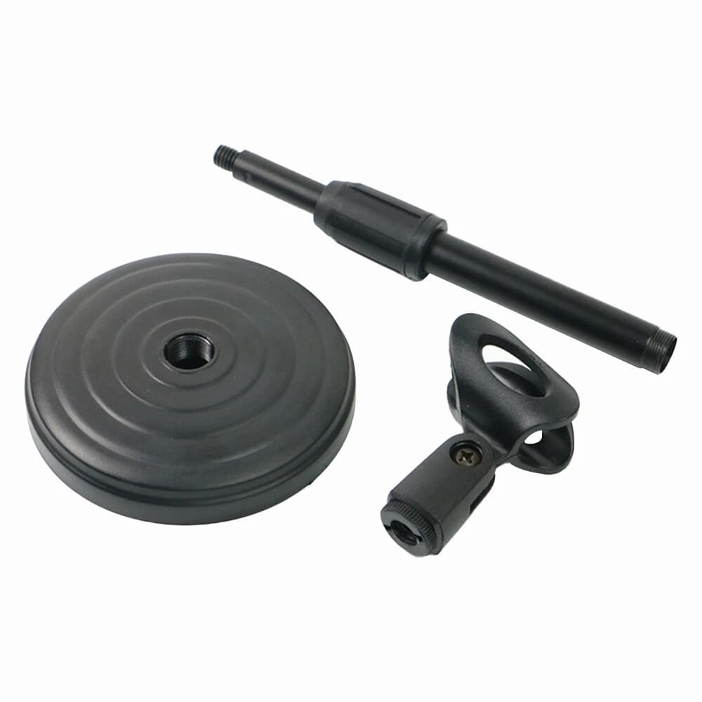 Extendable Adjustable Table Desktop Microphone Stand Holder With Heavy Base Mic Clip view 6