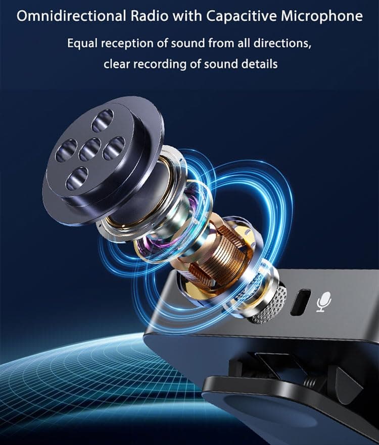 F11-2 Dual Wireless Microphone With 3 in 1 Receiver view 4