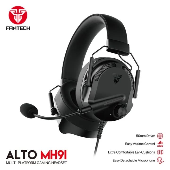 Fantech Alto MH91 Wired On Ear Gaming Headphone With Built In Microphone