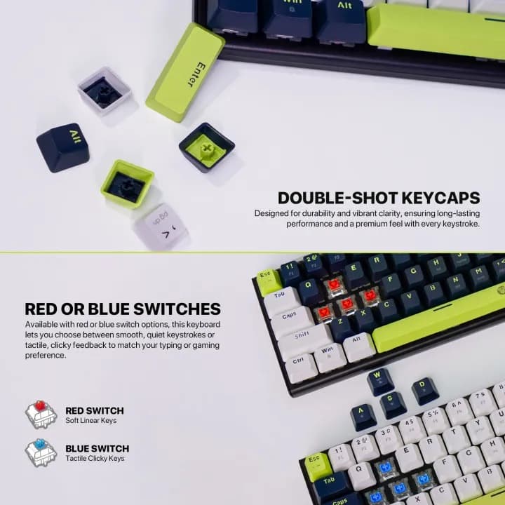 Fantech ATOM 63 Mori Edition Wired Mechanical Keyboard (63 Keys, Hot-Swappable, RGB) view 4