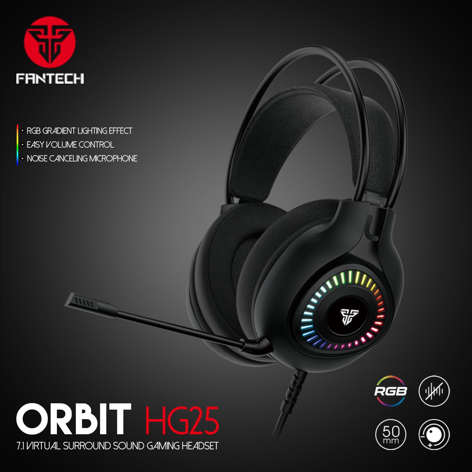 Fantech HG25 Orbit Wired Gaming Headphone