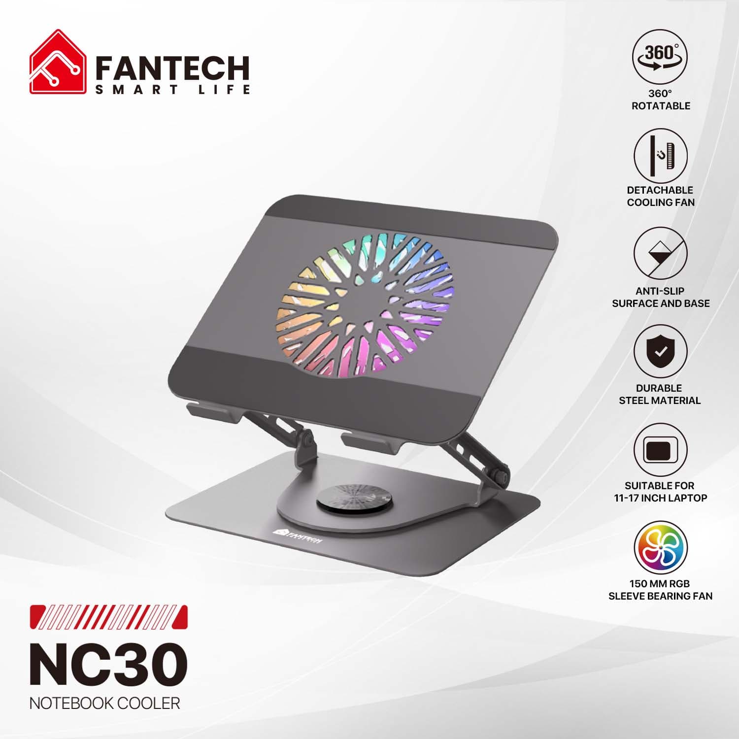 Fantech NC30 RGB Laptop Cooler Stand