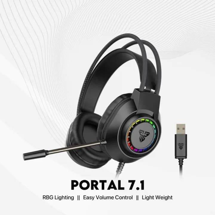 Fantech PORTAL 7.1 HG28 USB Gaming Headphone RGB Virtual 7.1 Surround Sound