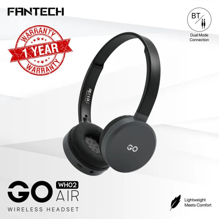 Fantech WH02 GO Air Bluetooth 5.0 Wireless Headphone Dual Connection
