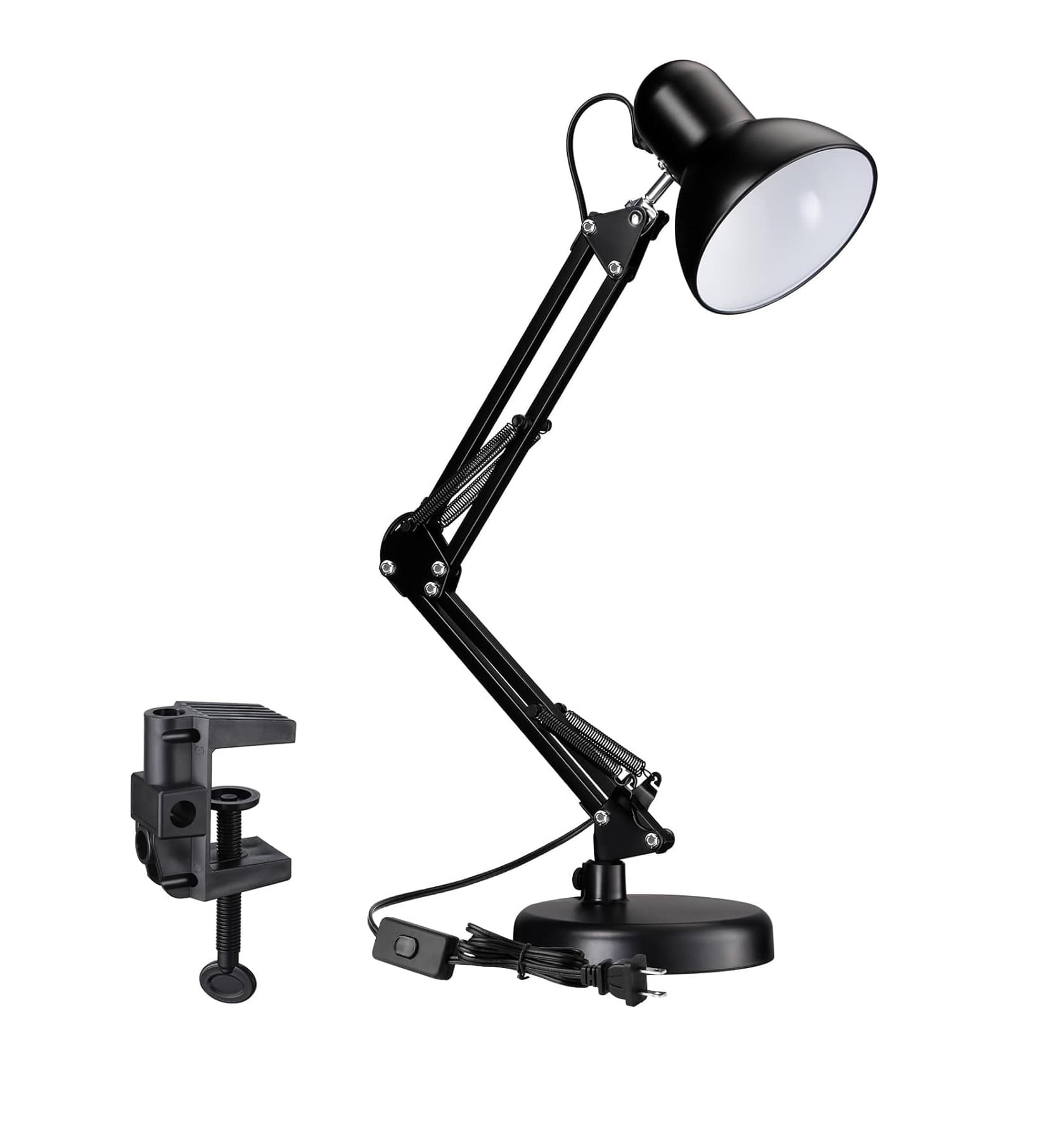 Flexible Long Swing Arm Bulb Desk Lamp