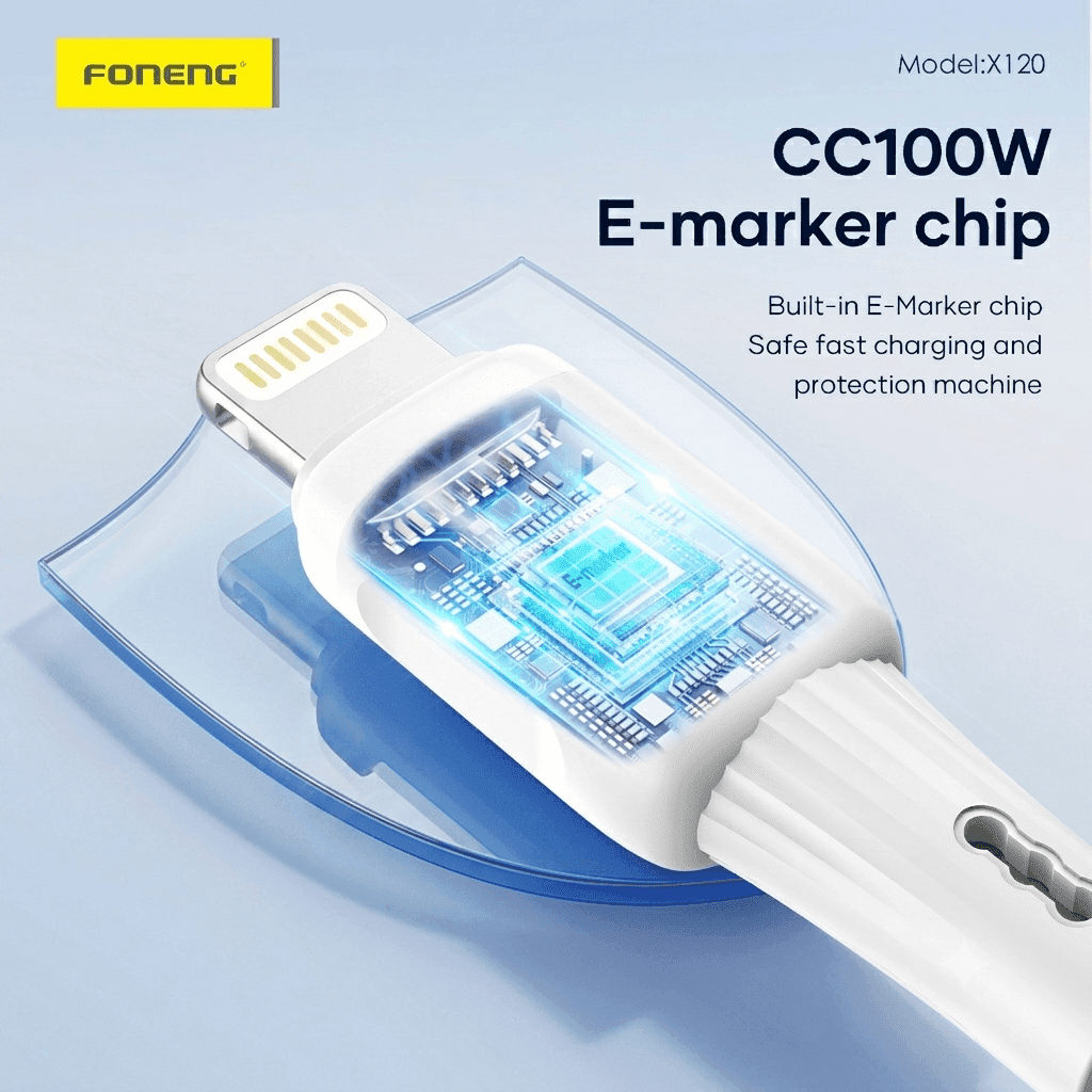 FONENG X120 1M Silicone USB to iPhone Data Cable (2.1A) view 2