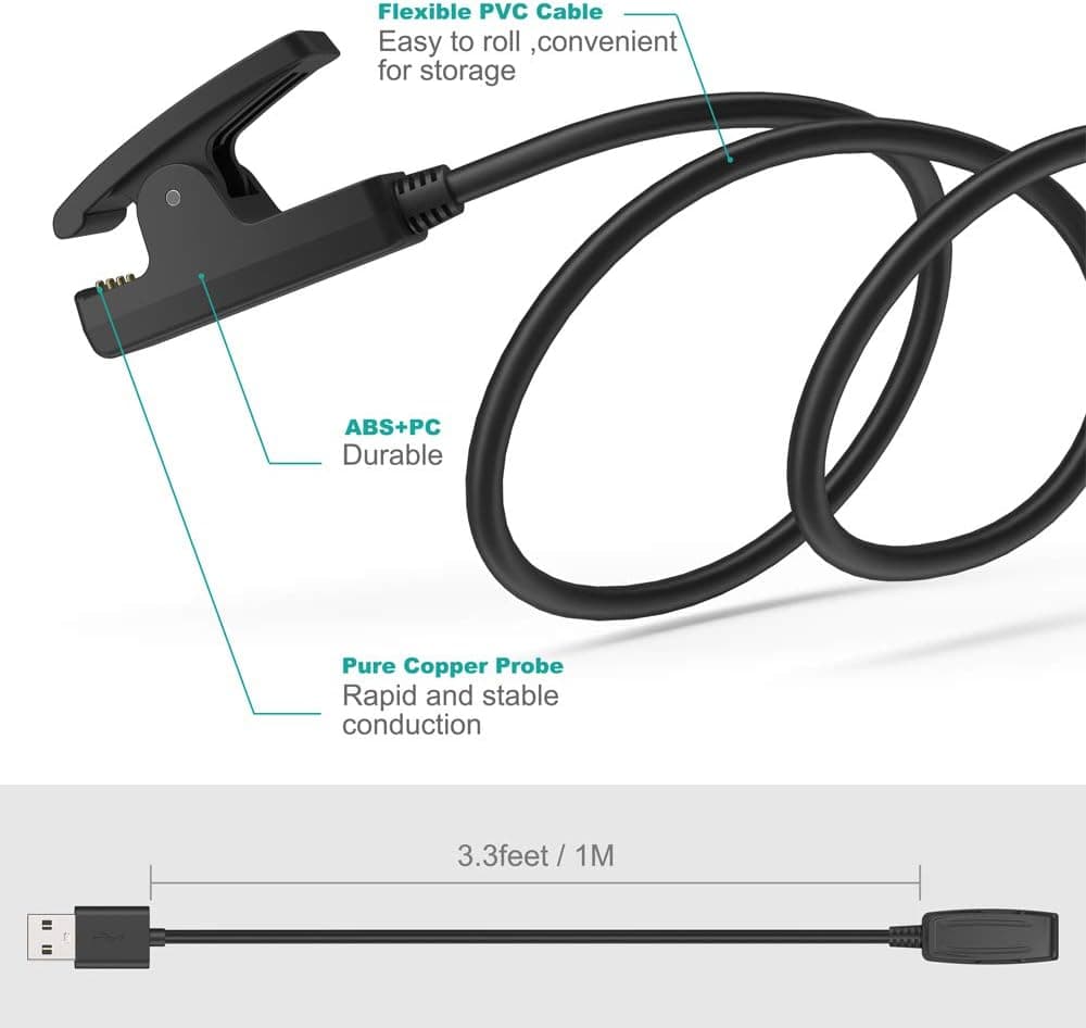 Garming Watch Charger For Garmin Lily Forerunner 35 230 235 630 645 Approach G10 S20 Vivomove HR ForeAthlete 35J view 3