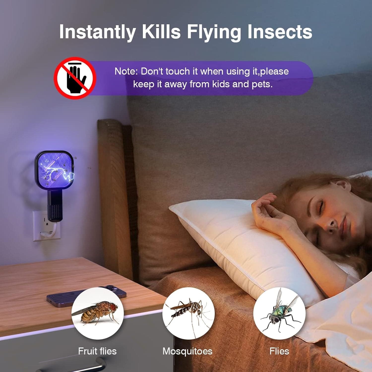 Gecko Portable USB Mini Mosquito Killer Swatter For Indoor and Outdoor view 4