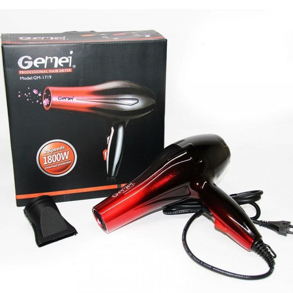 Gemei GM1719 Professional Hair Dryer 1800W view 2