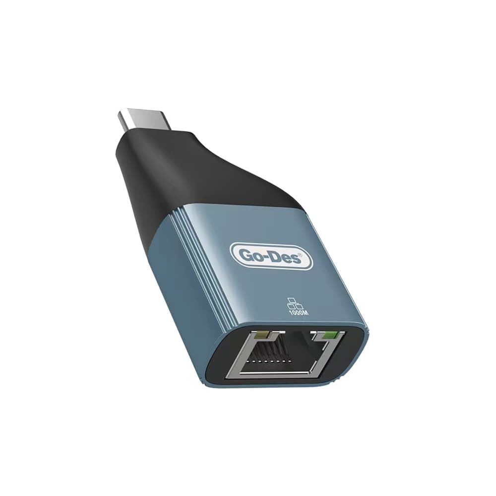 Go Des GD CT061 RJ45 To Type C Ethernet Converter OTG 100Mbps
