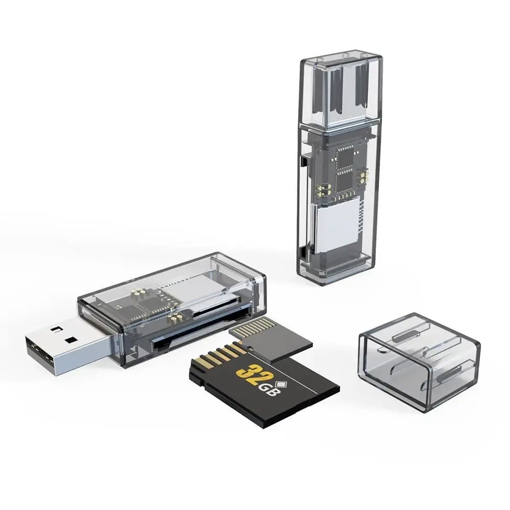Go Des GD DK003 USB 3.0 SD TF MicroSD Card Reader view 2