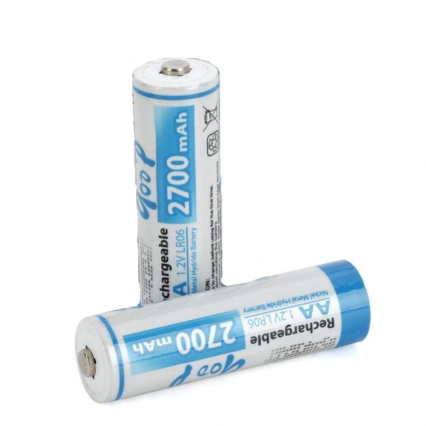 Goop Double AA Sized 2700mAh Ni-CD 1.2V Rechargeable Battery 1 Piece