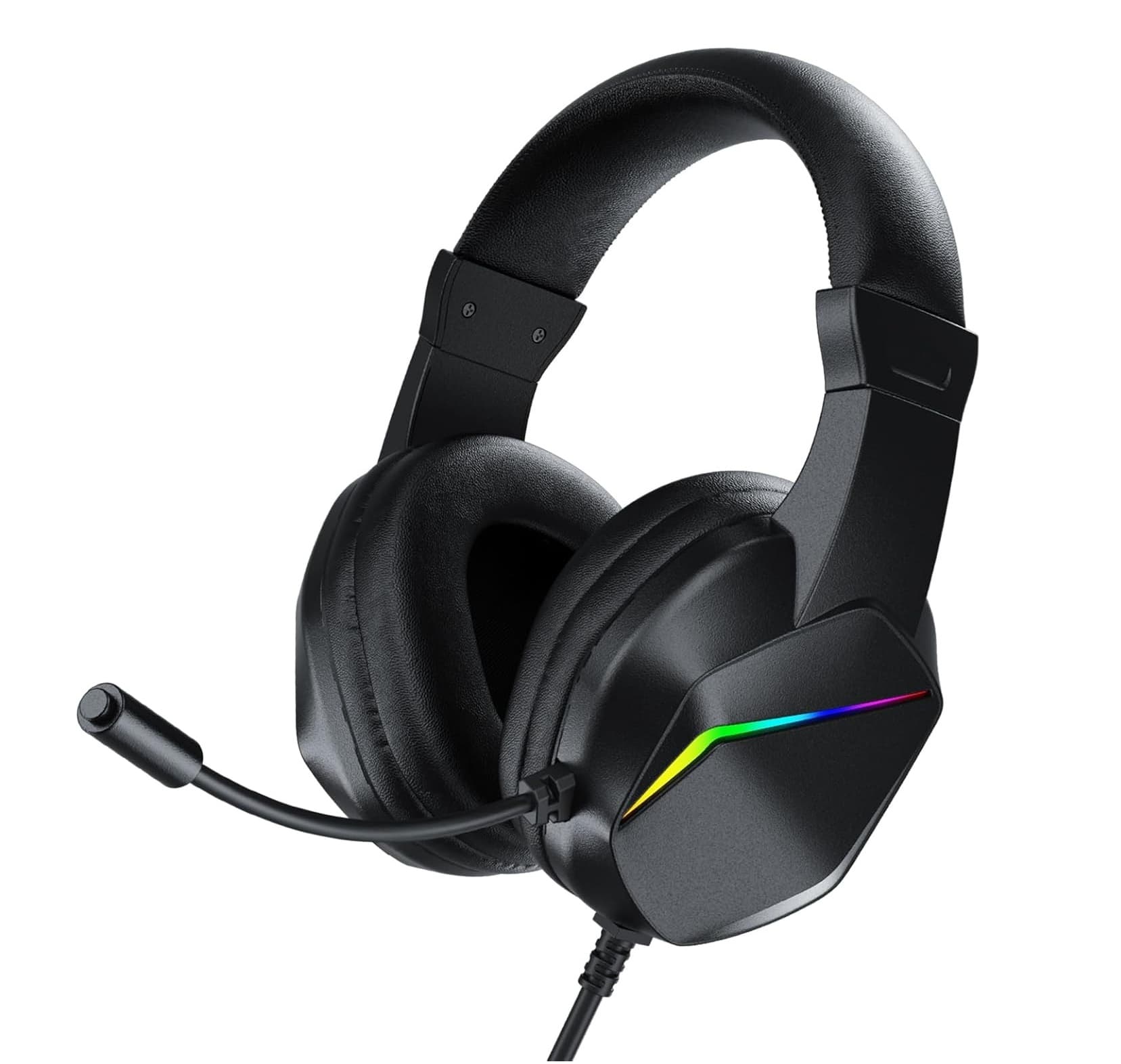 H21 Wired Gaming Headset With RGB Light & Noise Canceling Mic