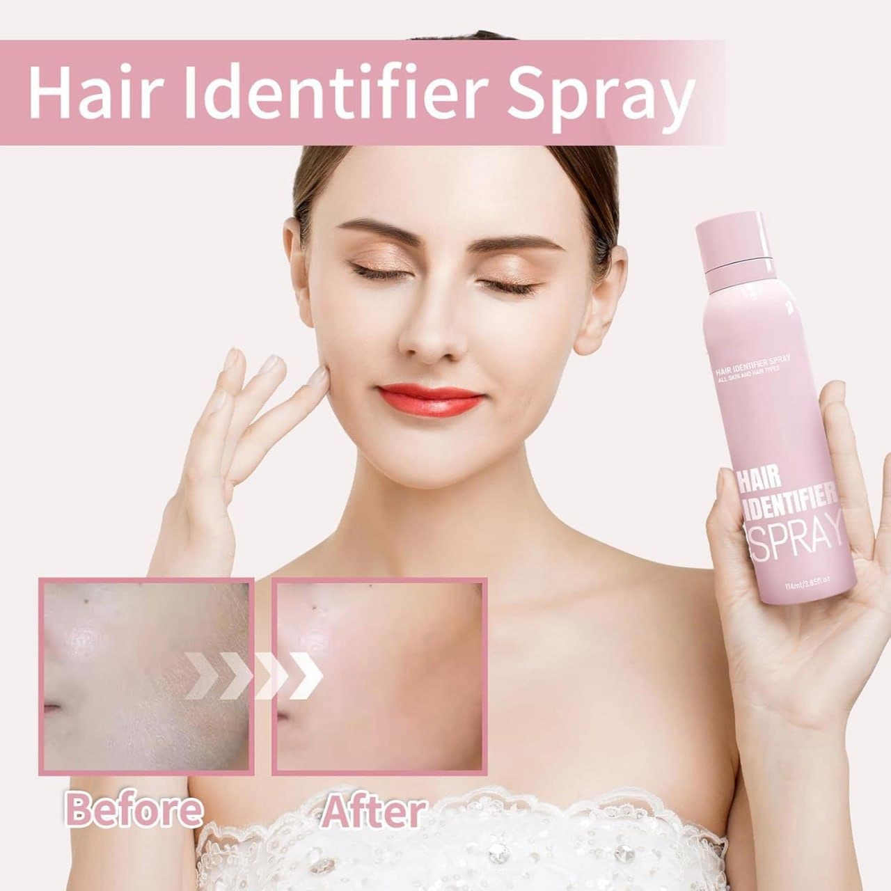 Hair Identifier Spray For Face Shaving
