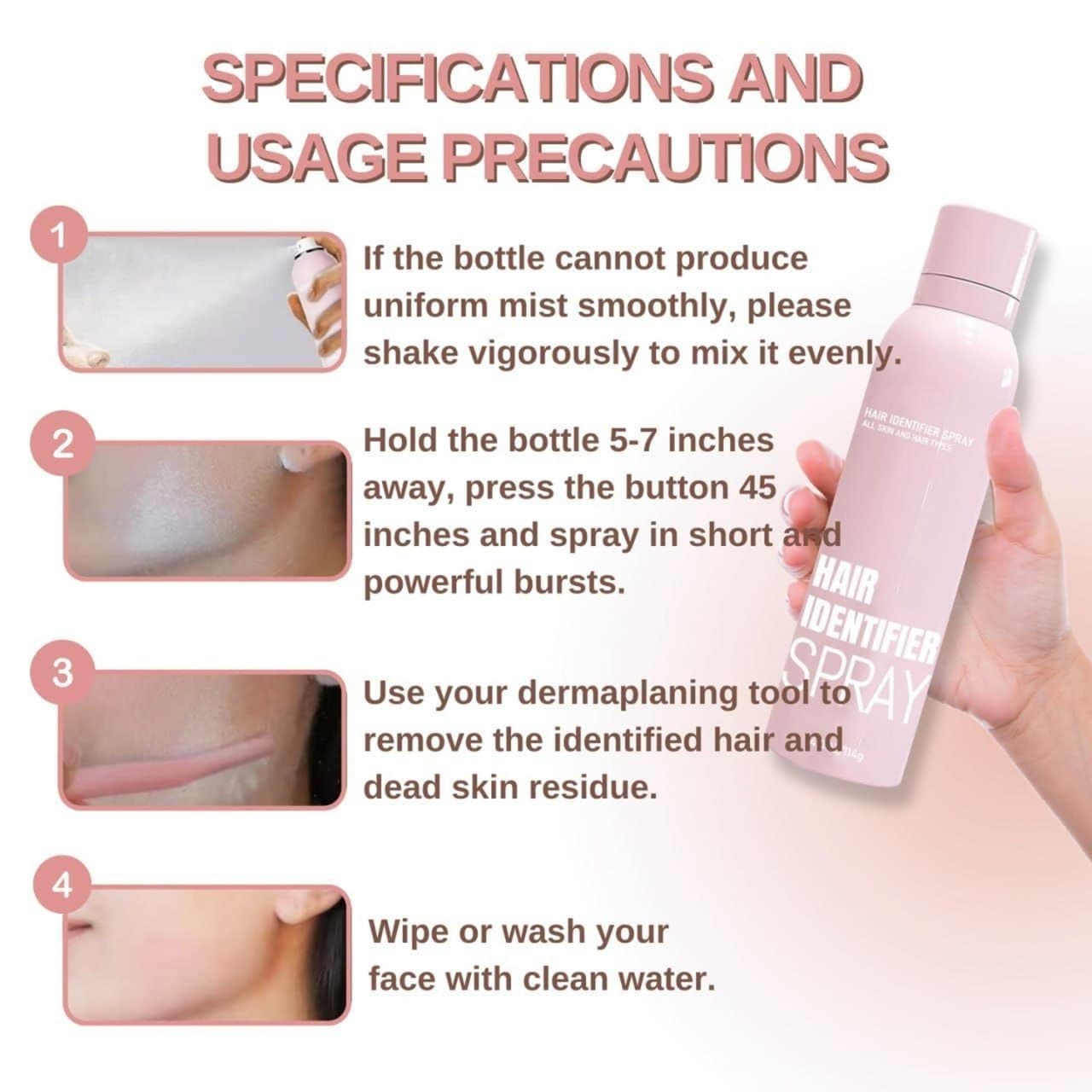 Hair Identifier Spray For Face Shaving view 2