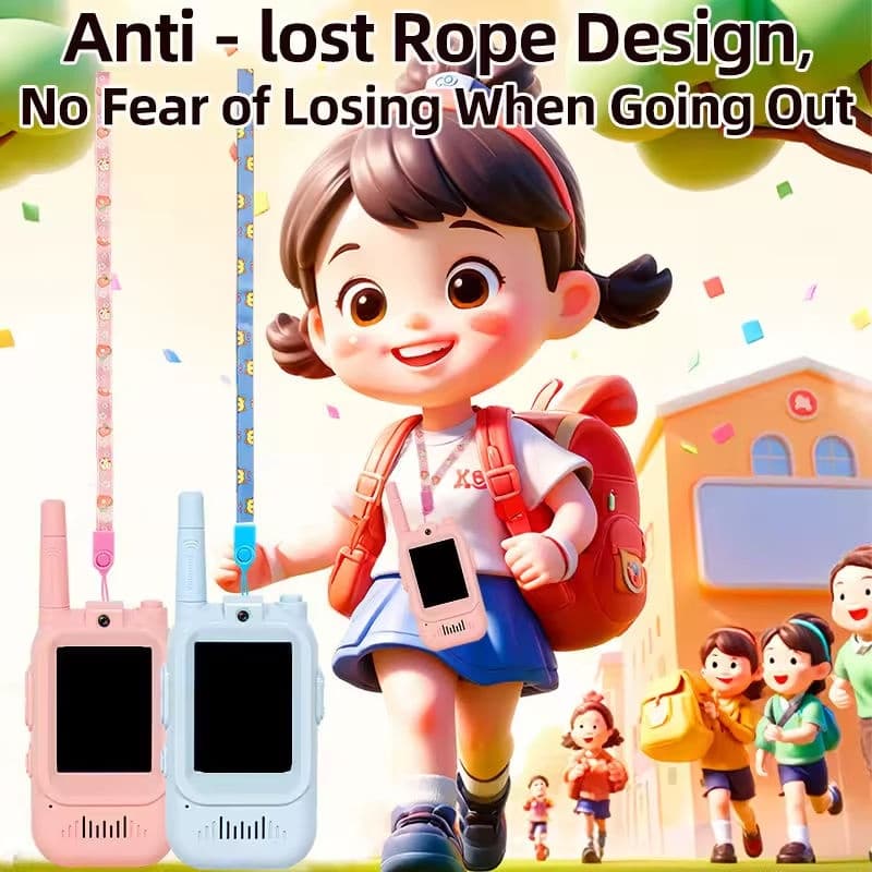 HD Video Walkie Talkie For Kids 2-Pack Rechargeable Two-Way Intercom with Camera view 4