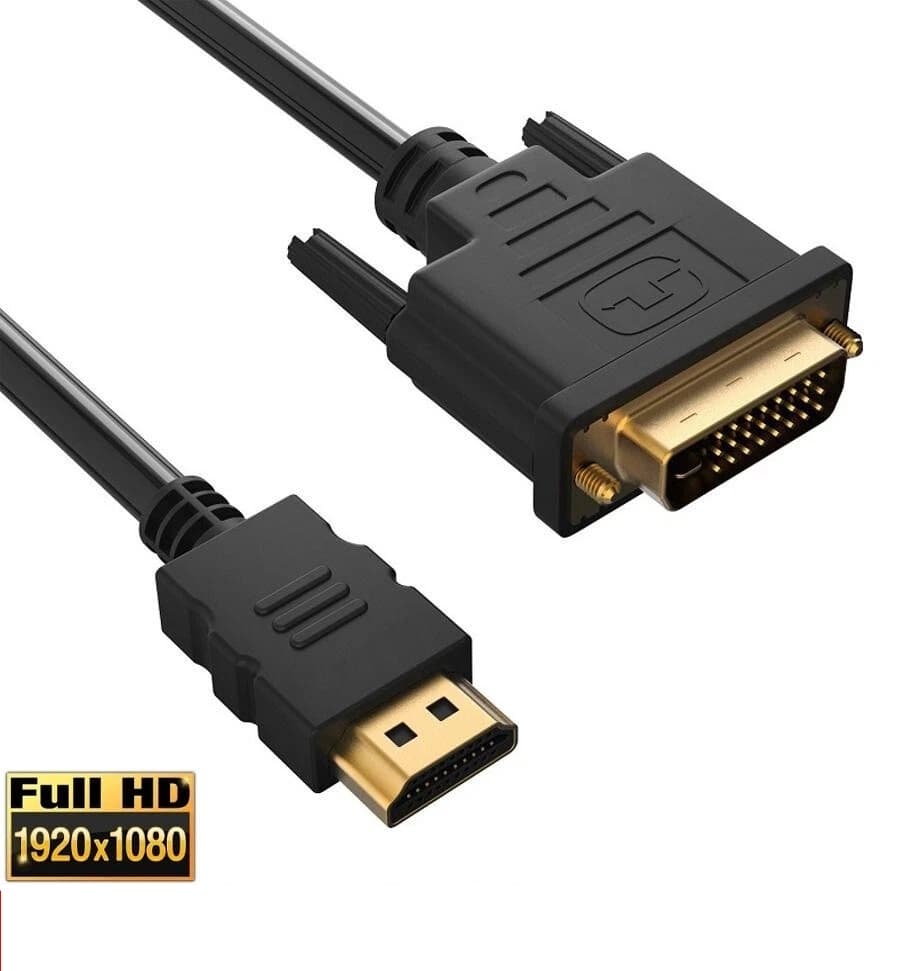 HDMI To DVI Cable 24-PinFull HD 1080p 1.5Meter Length